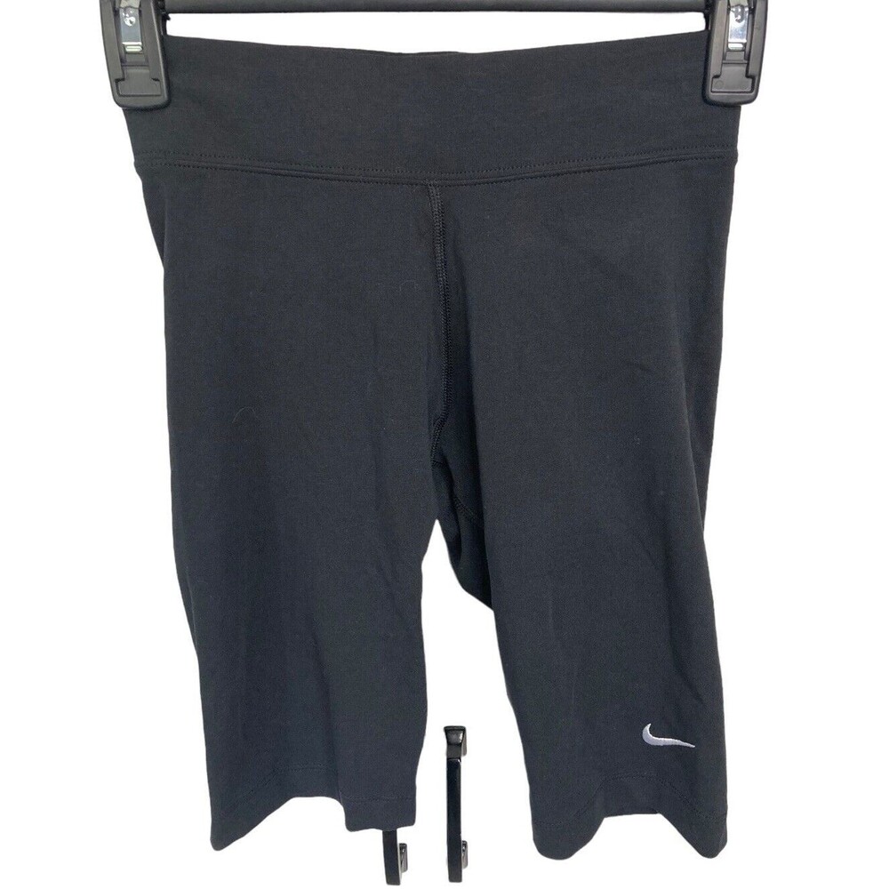Nike Tight Fit Mid‎ Rise Bike Shorts Black Size XS